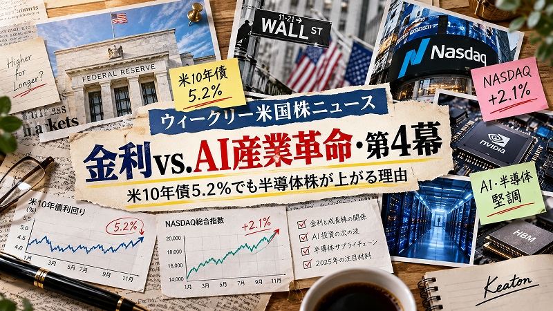金利vs. AI産業革命・第4幕｜米10年債5.2％でも半導体株が上がる理由
