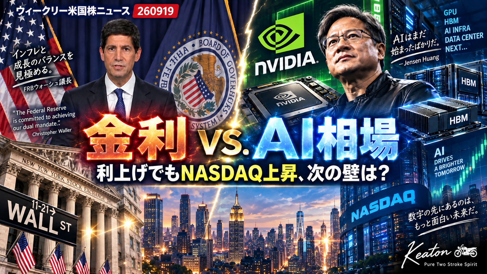 金利vs. AI産業革命・第3幕｜利上げでもNASDAQ上昇、次の壁は？